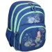 Modra zaobljena ergonomska šolska torba, nahrbtnik Spirit: Motiv morske deklice 40 x 20 x 18 cm