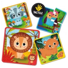 Montessori Baby: Dotik Puzzle - Živali slika 2
