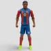 Nogometni akcijski figure, 20 cm - FC Barcelona, Rashford v dresu s številko 14 slika 1