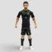 Nogometni akcijski figurica, 20 cm - Belgija, Courtois v dresu s številko 1 slika 1