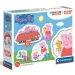 Peppa prašiček 4 v 1 3-6-9-12kosov puzzle - Clementoni