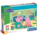 Peppa Prašiček družinska zabava 60-delni Supercolor puzzle - Clementoni slika 1