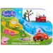 Peppa prašiček Whizz-Around Zajček Rebeka rdeči vlak igrača slika 1