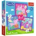 Peppa prašiček 3 v 1 20-36-50kosov puzzle - Trefl slika 1