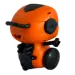 RC interaktivni TalkBot robot z načinom delovanja walkie-talkie v oranžni barvi 2,4 GHz