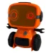 RC interaktivni TalkBot robot z načinom delovanja walkie-talkie v oranžni barvi 2,4 GHz