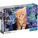Rdeča mačka med cvetjem 500kos HQC kompakt puzzle - Clementoni slika 1