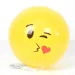 Rumena emoji gumijasta žoga premera 23cm