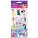 Set 3D napihnjenih nalepk Čudovite Disney princeske na listu 10 x 22 cm