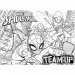 Spider-Man komplet sestavljanke pobarvanke 2-v-1
