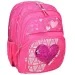 Spirit: Ergonomska šolska torba roza barve z bleščicami z motivom srčka
