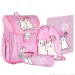 Spirit: Vesela mačka roza 4-delni šolski nahrbtnik set 38x28x17cm slika 1