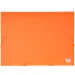 Spirit: Neon oranžna plastična mapa z gumo mere A4