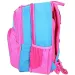 Spirit: Roza-modra ergonomska šolska torba s 4 predelki z motivom metuljčka