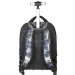Spirit: Trolley Črna šolska torba, nahrbtnik z modrimi vzorci