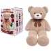 Teddy Greetings: Oat Cheer plišasti medvedek v belem darilnem škatli 120cm