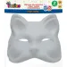 The Littlies: 2-delni set belih papirnatih obraznih mask za okraševanje mačje oblike