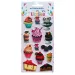 The Littlies: Sladki 3D puhasti nalepkasti set na listu 10x22cm