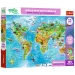 Treflik Svetovni zemljevid z živalmi izobraževalni 104-delni puzzle - Trefl