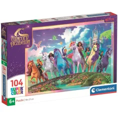 Unicorn Akadémija ekipa 104-delni Supercolor puzzle - Clementoni slika 1