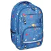 Zaobljena šolska torba, nahrbtnik Spirit: Campus modra z madeži 46 x 33 x 22 cm